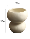 Ceramic flower pot layers